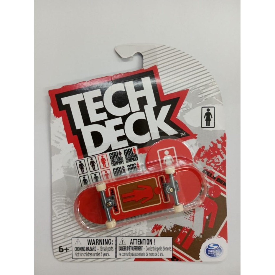 "D.LTA" -  TERLARIS TECH DECK Fingerboard Original Spin Master Skateboard dengan jari - GIRL RED D