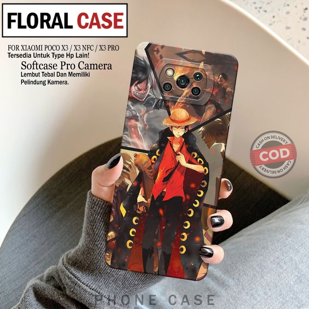 Softcase Hp Xiaomi Poco X3/X3 NFC/X3 PRO Fashion Case Anime Case Poco X3/X3 NFC/X3 PRO Silikon TPU P