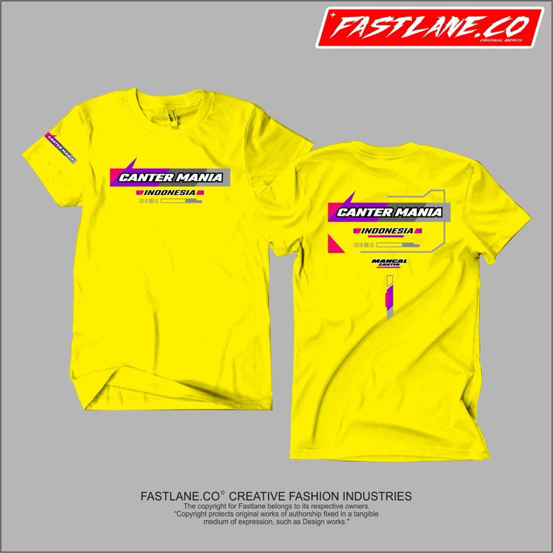 KAOS T-shirt CANTER MANIA INDONESIA / t-shirt DRIVER SATSET free stiker
