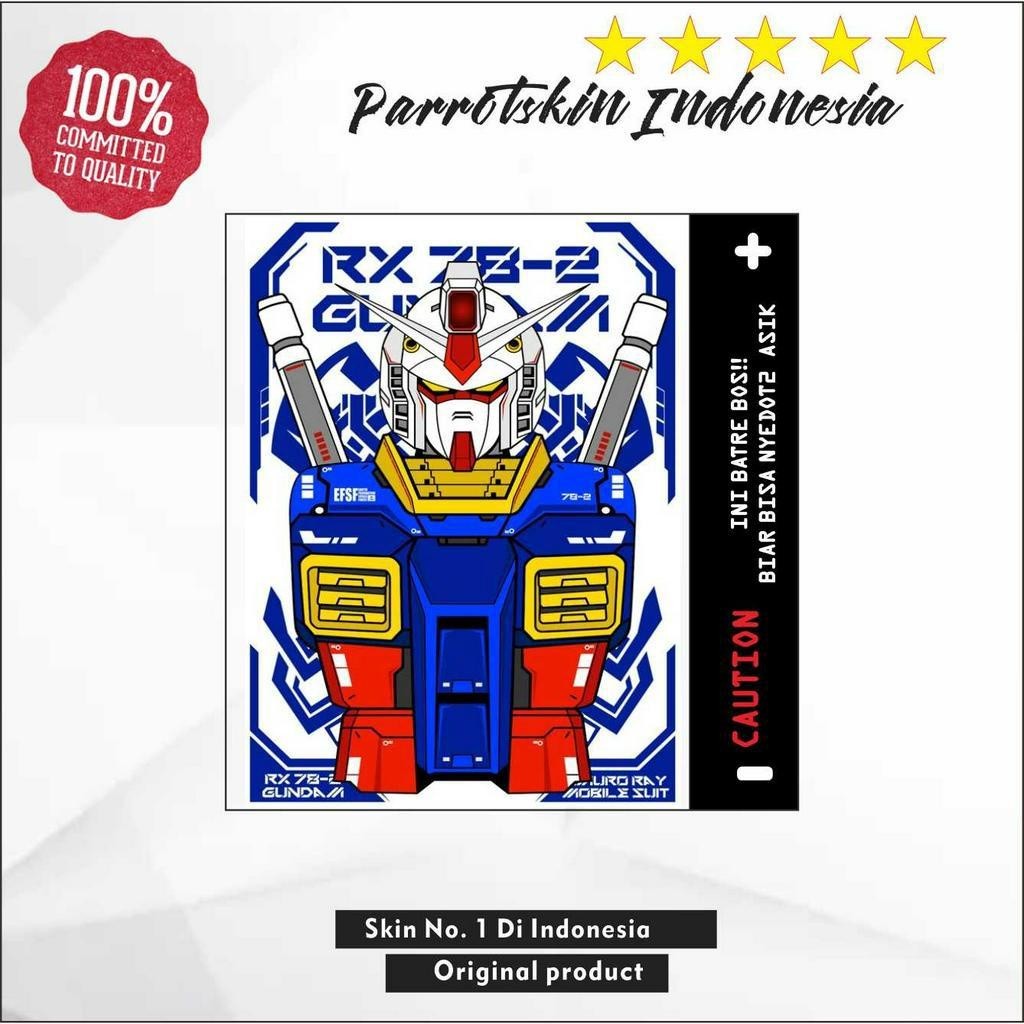 

Stiker Satuan Garskin Wrap Baterai Gundam Edition Bisa custom