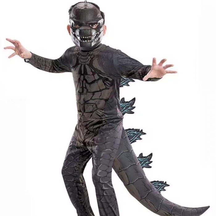 Godzilla Monster Kids Costume Kostum Halloween Anak Dinosaurs Reptile - S