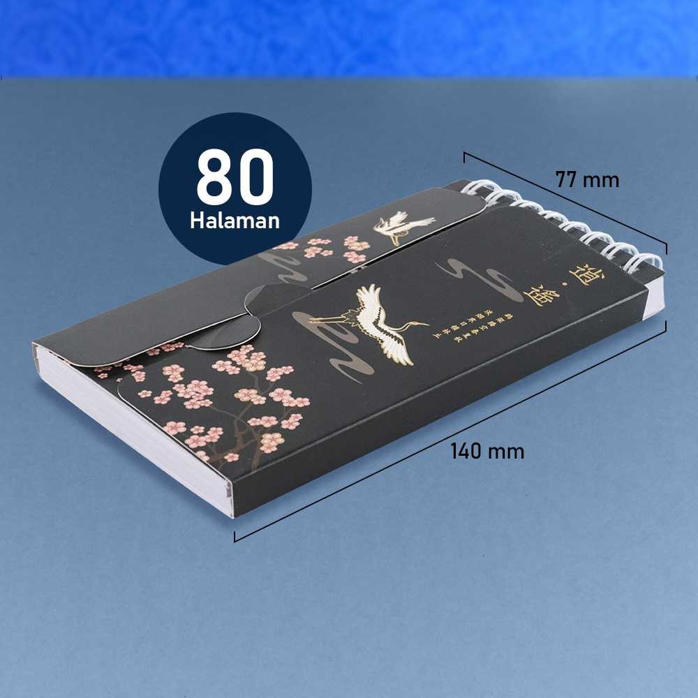 

LATHIFSHP JJS Buku Binder Catatan Word Book Can Block Portable Shorthand - JJ80L