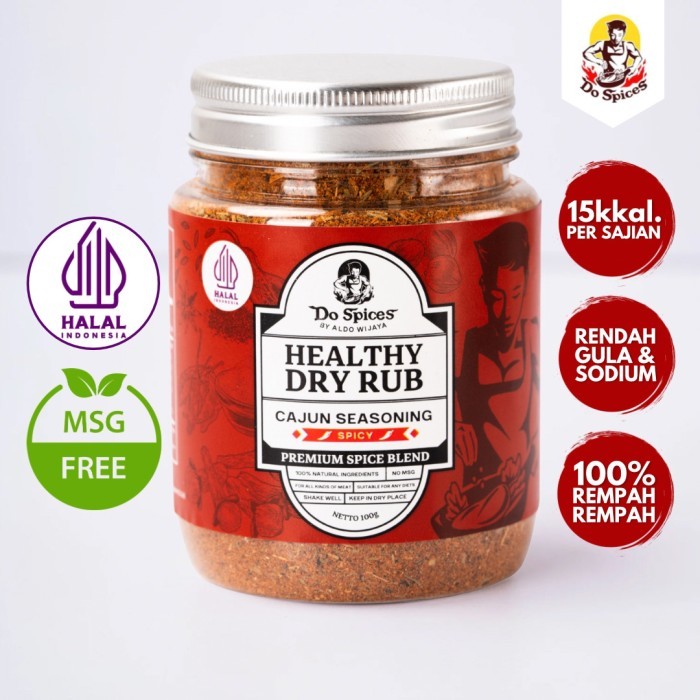 

✨TERLARIS -Healthy Dry Rub | Bumbu Marinasi Rendah kalori (Spicy) 100 Gram