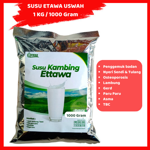 

Susu Kambing Etawa Bubuk 1Kg USWAH