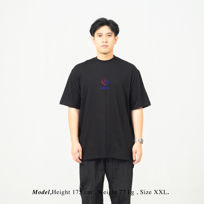[COD] UNKL347 T-Shirt Hitam Bahan Combed Motif ARRR Kaos Pria Original