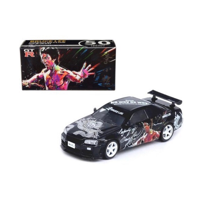 Diecast INNO64 Nissan Skyline GT-R (R34) Bruce Lee IN64-R34-BRUCELEE