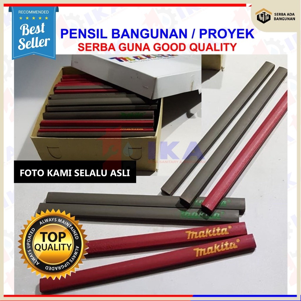 

PENSIL TUKANG / PENSIL TUKANG PER PCS & GROSS / PENSIL TUKANG MAKITA