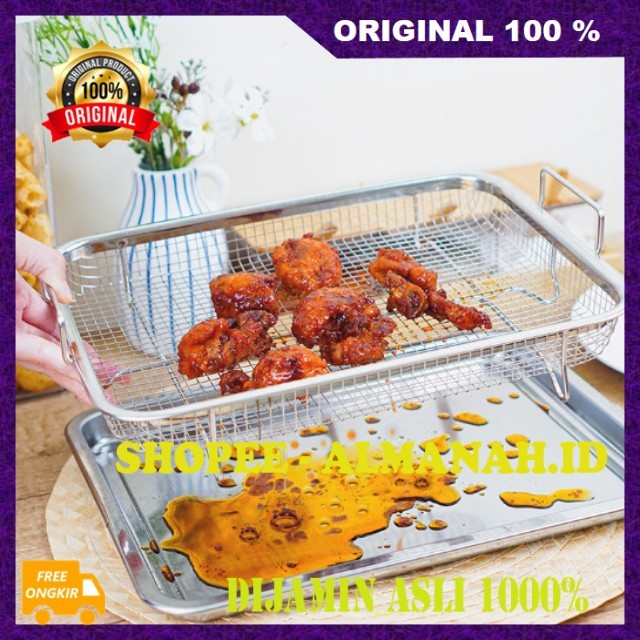 [BISA COD] Baking Tray Multifungsi Nampan Tirisan Minyak Tempat Peniris Gorengan Tray Peniris Minyak