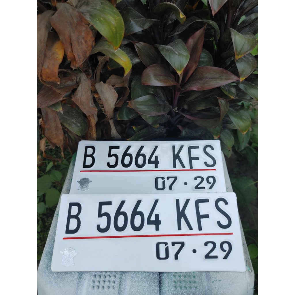 plat nomor motor custom kecil font terbaru