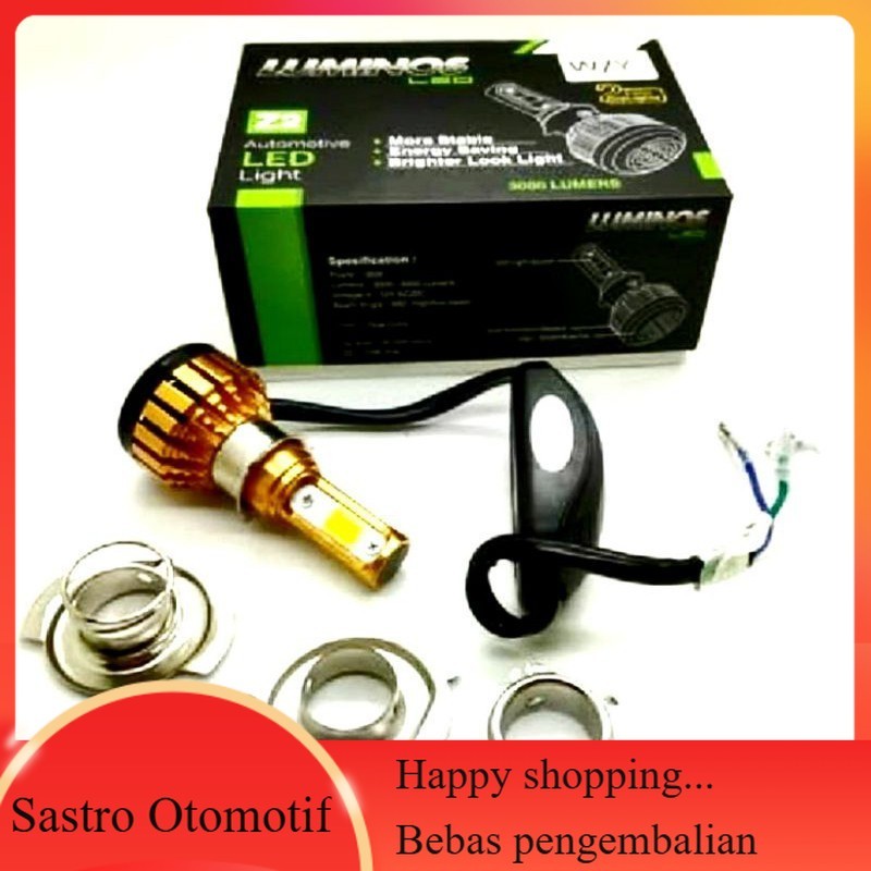 Lampu Led 3 sisi Luminos Z2 putih Kuning 2 warna Universal H6 H4 Bebek matic Vixion CB Verza dLL