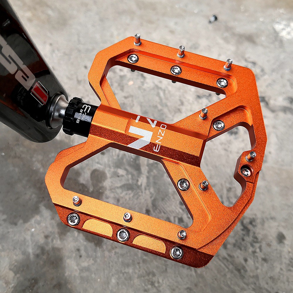 Bicycle 3 Bearing Pedals Alloy Aluminum Mountain Bike Pedal CNC Flat Road Bike Comfortable Non-Slip 