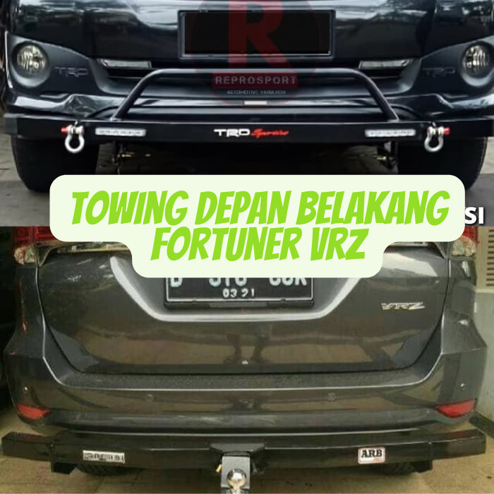 Towing Besi Pengaman Depan Belakang Mobil Fortuner Vrz