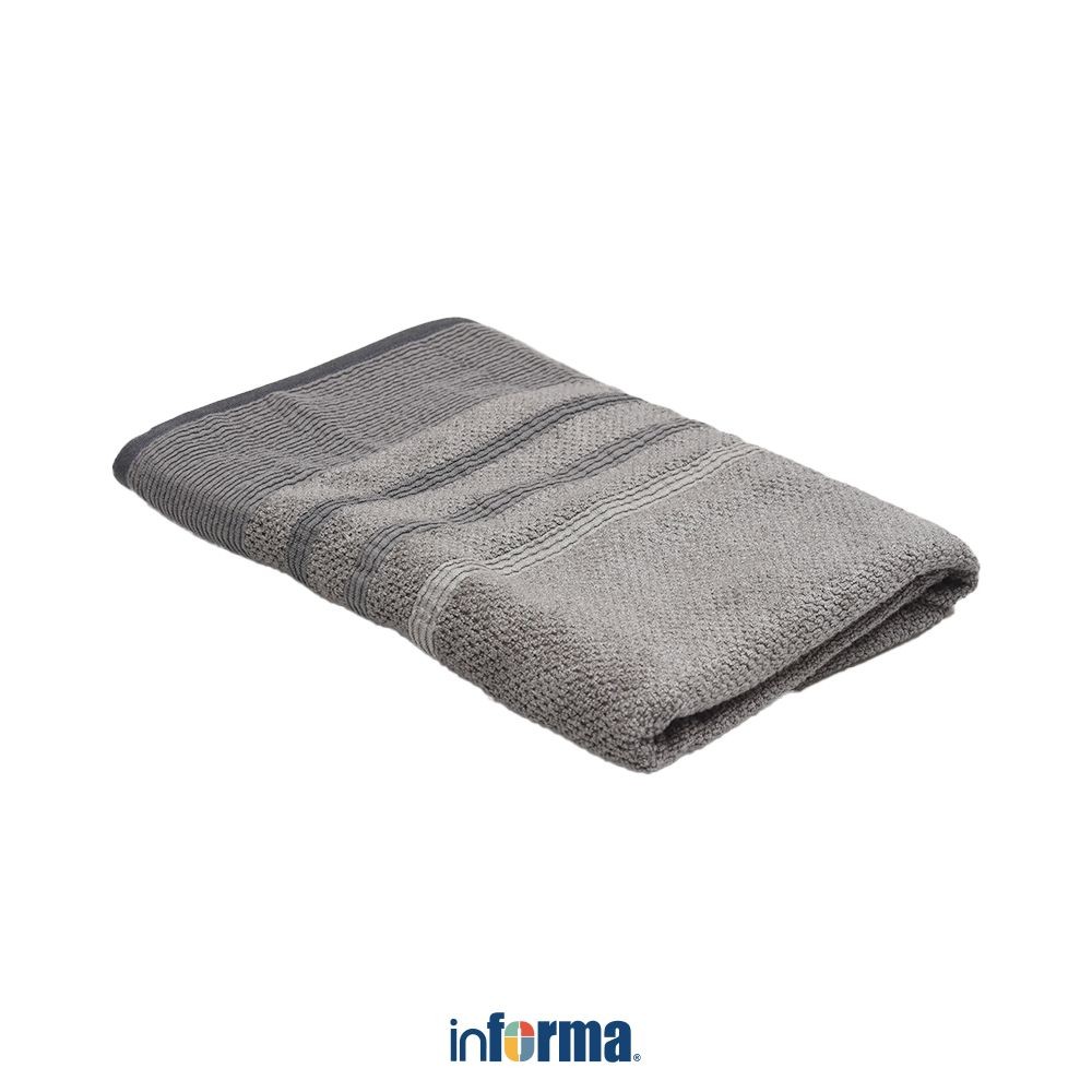 Informa 69X137 cm Easton Handuk Mandi Bamboo - Abu-Abu Bath Towel Handuk Dewasa Anduk Badan Perlengk