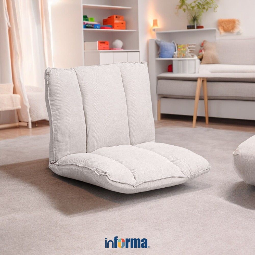 Informa Haven Kursi Lesehan Lipat Cord - Krem Beige Floor Folding Chair Tempat Duduk Santai Kursi La