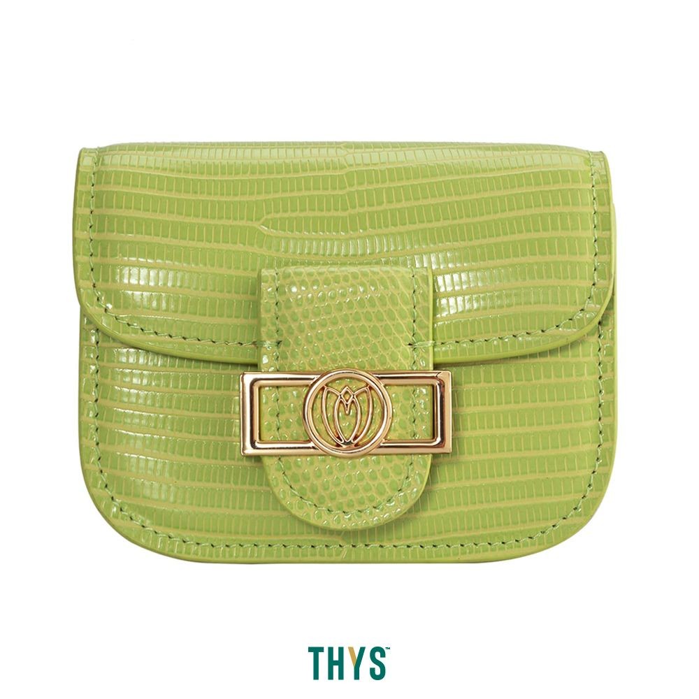 Susen Croco Mini Tas Selempang Dengan Bunga 1005 - Hijau