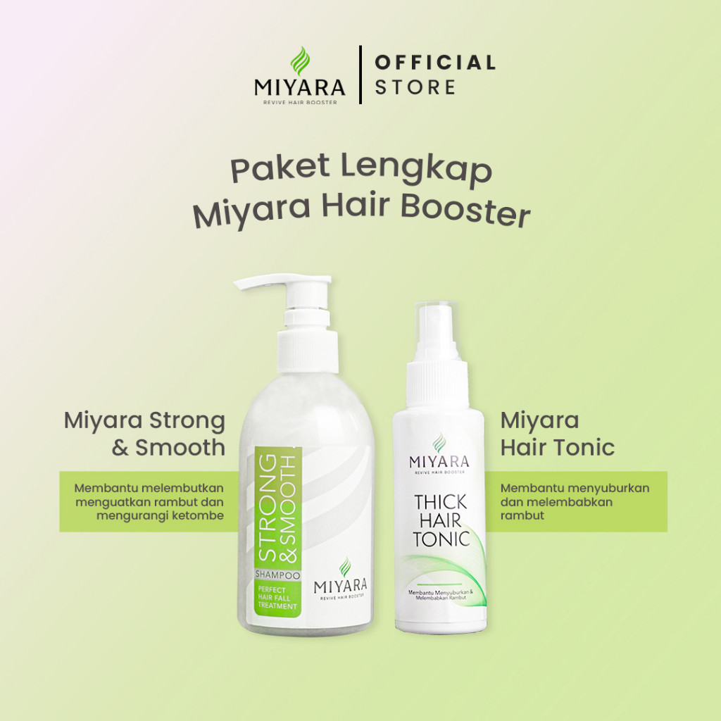 PAKET MIYARA HAIR TONIC & MIYARA SHAMPOO
