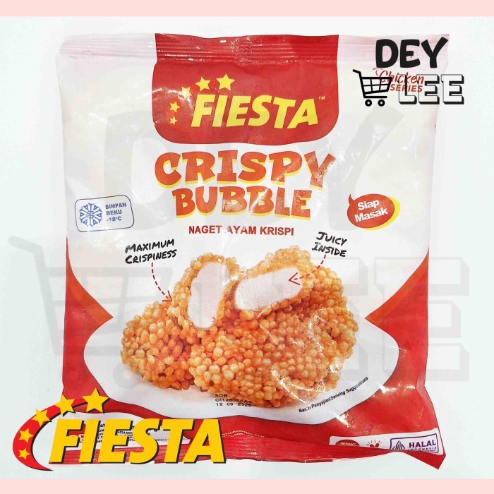 

FIESTA Crispy Bubble Chicken Nugget 400g Frozen Halal Bandung