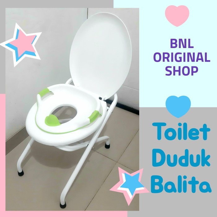 ✨READY✨ -wc duduk portable lipat - BLACK OCEANBLUE