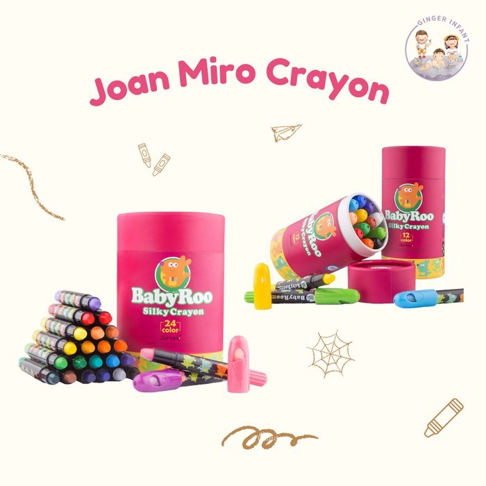 

(Istana) Mainan anak edukasi Joan Miro Silky Crayon - 12 pcs Wooden Toys DIY