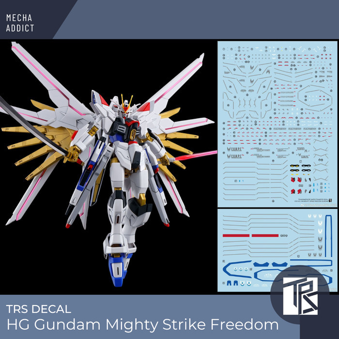 Water Slide Decal HG Gundam Mighty Strike Freedom by TRS
