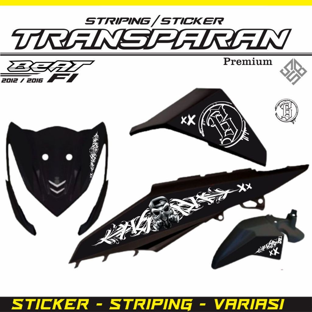LIS ELEGAN STIKER STIKER POLET STIKER STRIPING MOTOR TRANSFARAM MOTOR LIS BEAT FI 2014