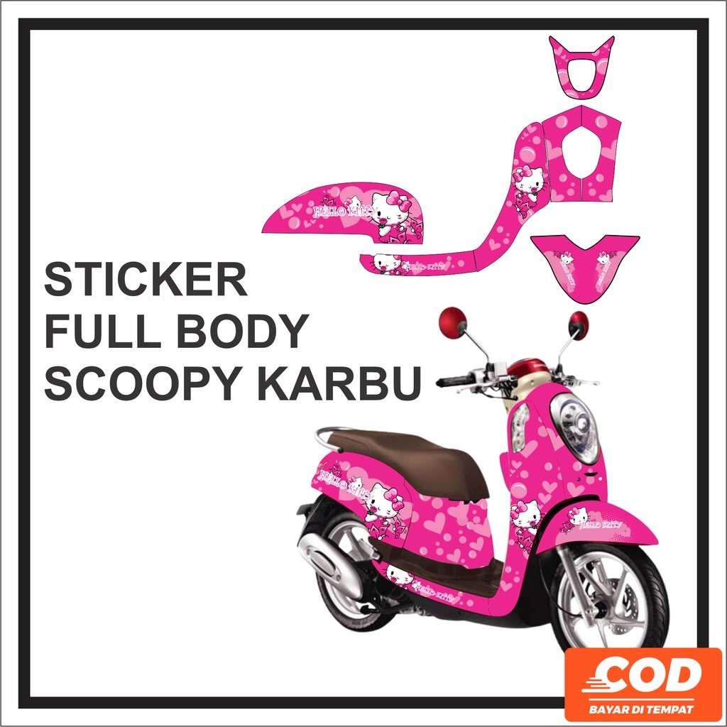 Stiker Motor SCOOPY Decal Body Scoopy Striping Scopy 2014 2015 2016 Full Body Prestige stylist