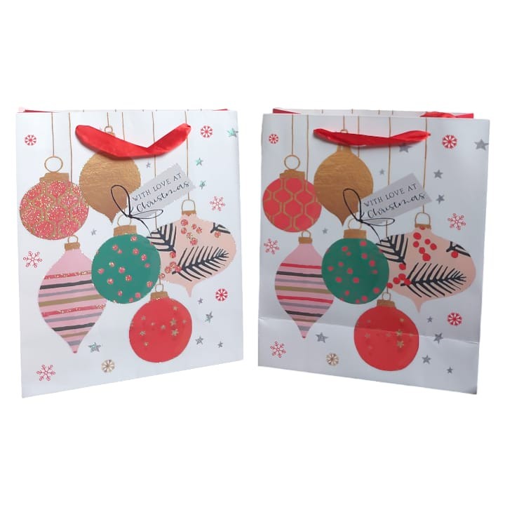 

PAPER BAG TALI YR-L-2310 26X32X12 / PAPER BAG MOTIF NATAL
