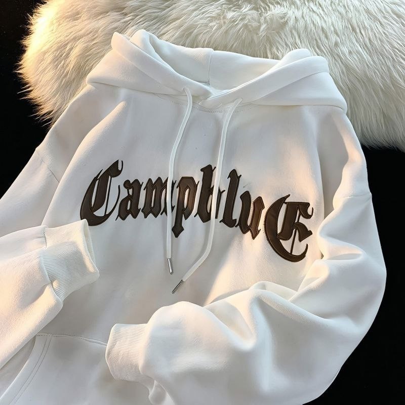 Jaket hoodie oversize kekinian (S-7XL) Pria Wanita uniseks Big size CAMPBLUR  Jumbo Katun Fleece Pre