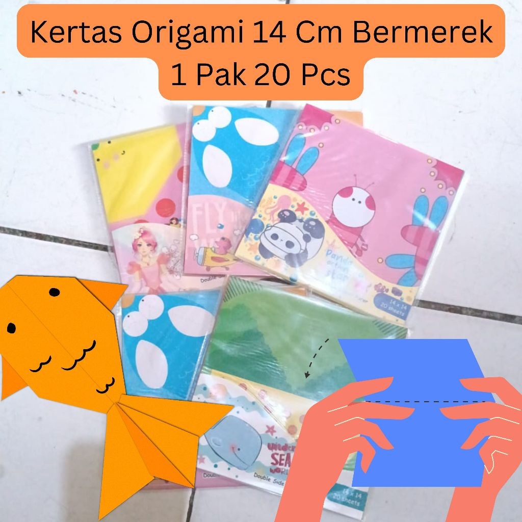 

KERTAS ORIGAMI MEREK 14 CM DUA SISI POLOS GAMBAR 1 PAK ISI 20 LEMBAR