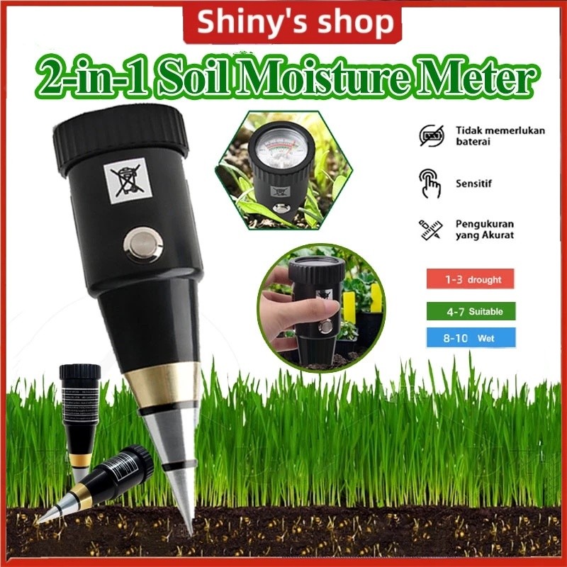 【COD】Alat Penggukur Tanah 2 in 1 Pen Type PH Meter Soil Analyzer Tester Meter Alat Ukur PH Tanah