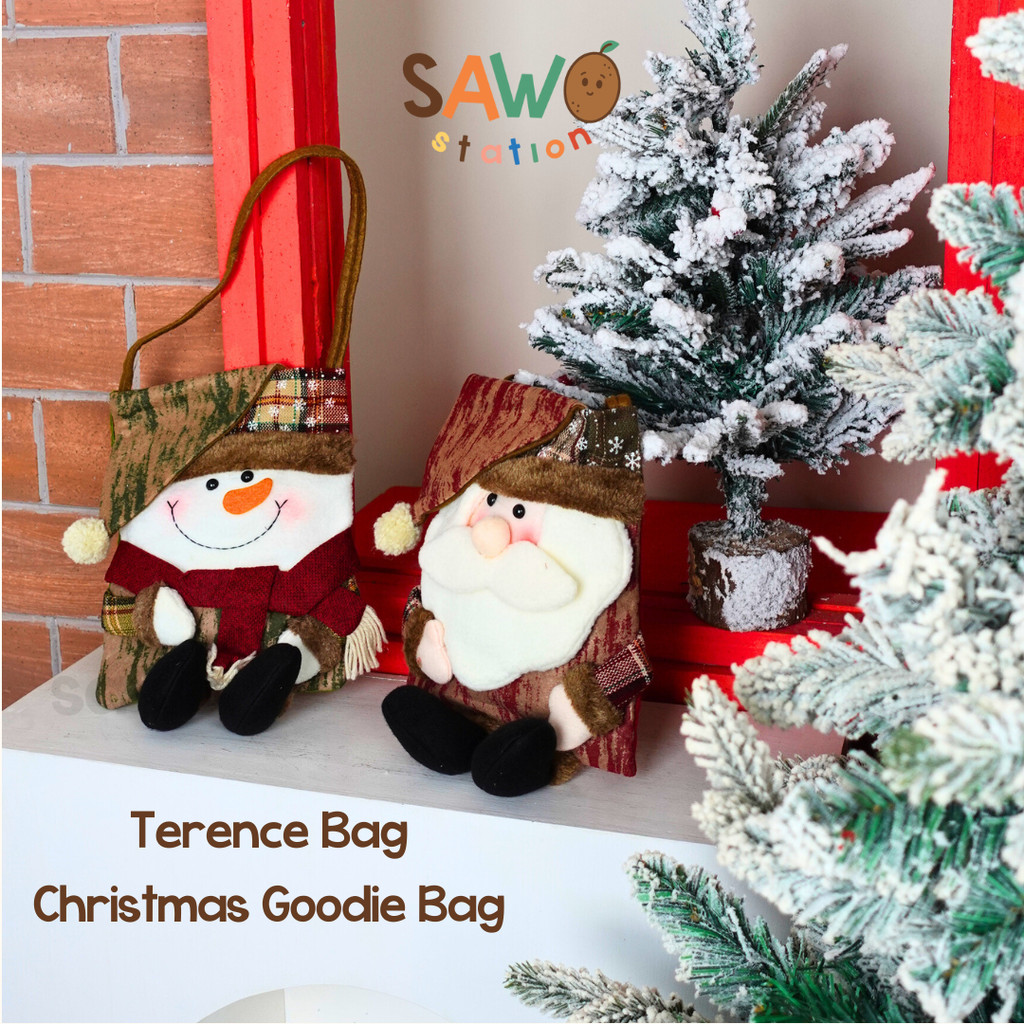 

Terence Bag Christmas Goodie Bag - Tas Jinjing Gift Candies Goodie Tas Kado Natal Santa Snowman Xmas Packaging Bungkus Bingkisan Suvenir
