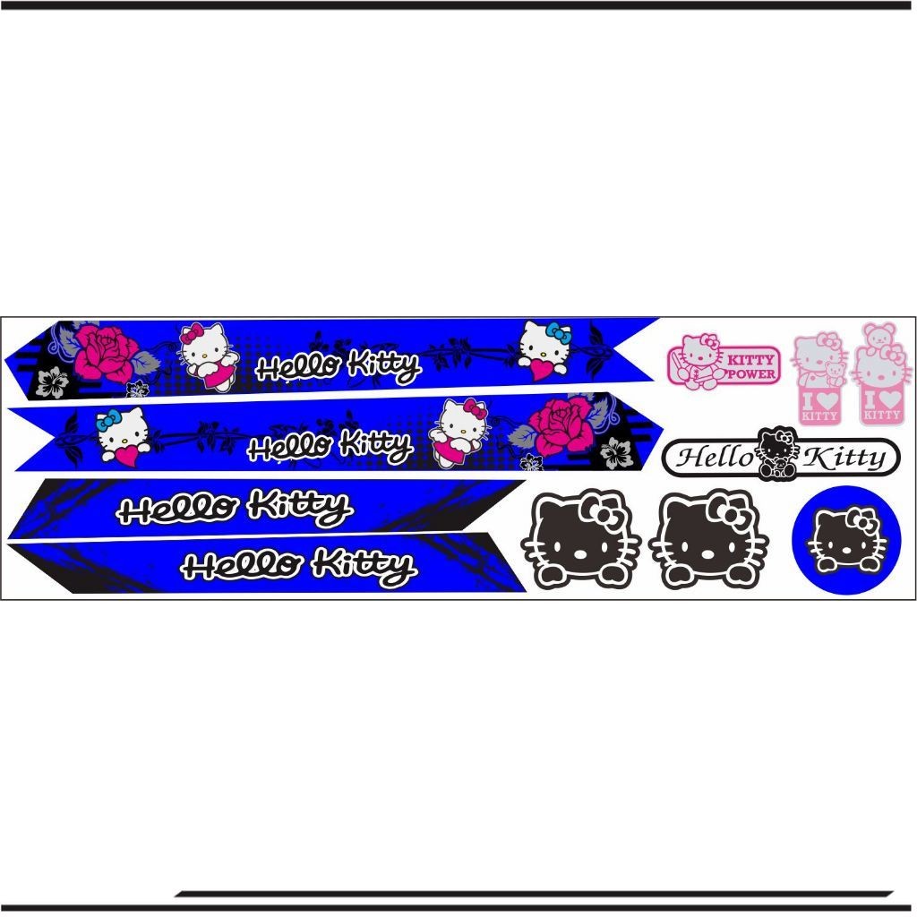 LIST STIKER STRIPING BMX / STIKER SEPEDA ANAK VARIASI STRIPING SEPEDA KIDS VARIASI STIKER