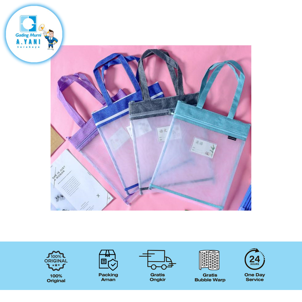 

KINHSHION DOCUMENT ZIPPER A4-180 WARNA CAMPUR