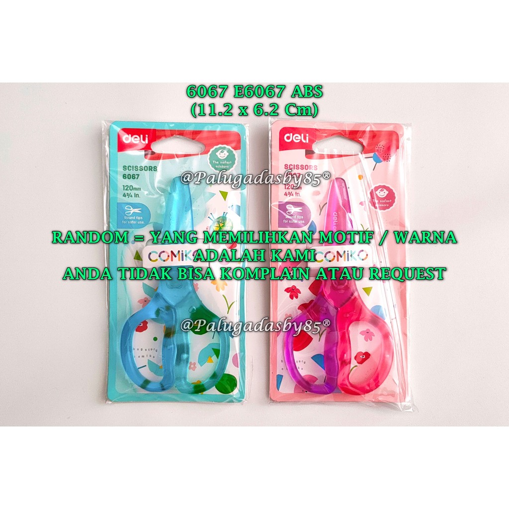 

(1 Biji) GROSIR Gunting DELI 6067 Bahan Plastik ABS / Gunting Deli E6067 / Gunting Plastik Deli 6067