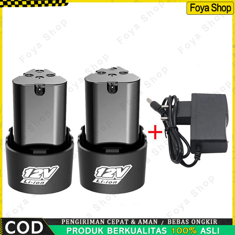 Baterai Lithium 12V Li-Ion 12 Volt 12V Baterai Untuk Xenon Ryu JLD Baterai Bor Electric Cordless Bor