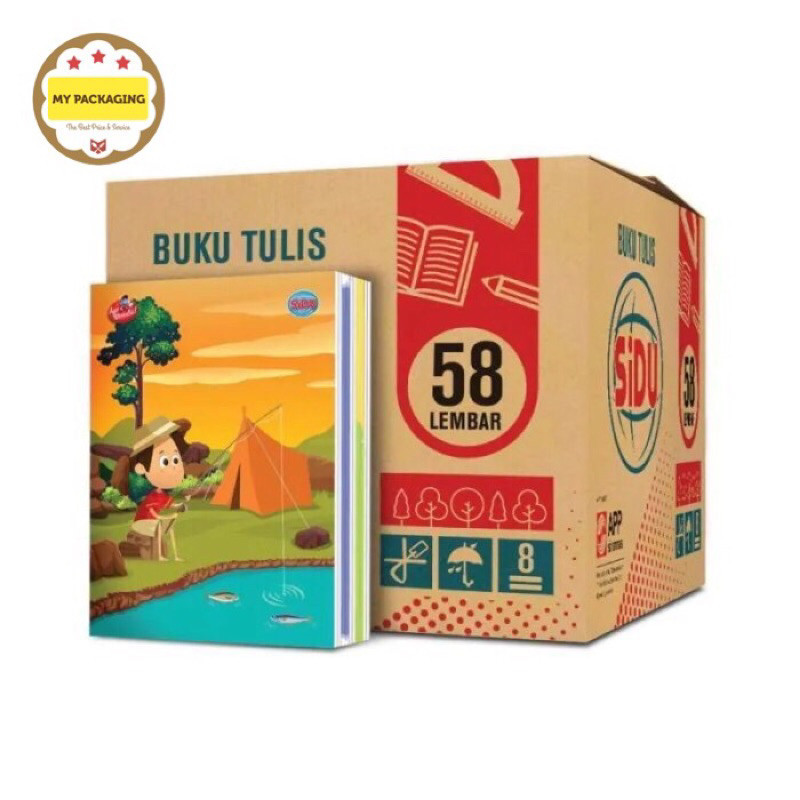 

1 dus 24pack Buku Tulis SIDU Sinar Dunia 58 lembar harga per dus isi 240 buku Terbaik Terbaik Harga Grosir