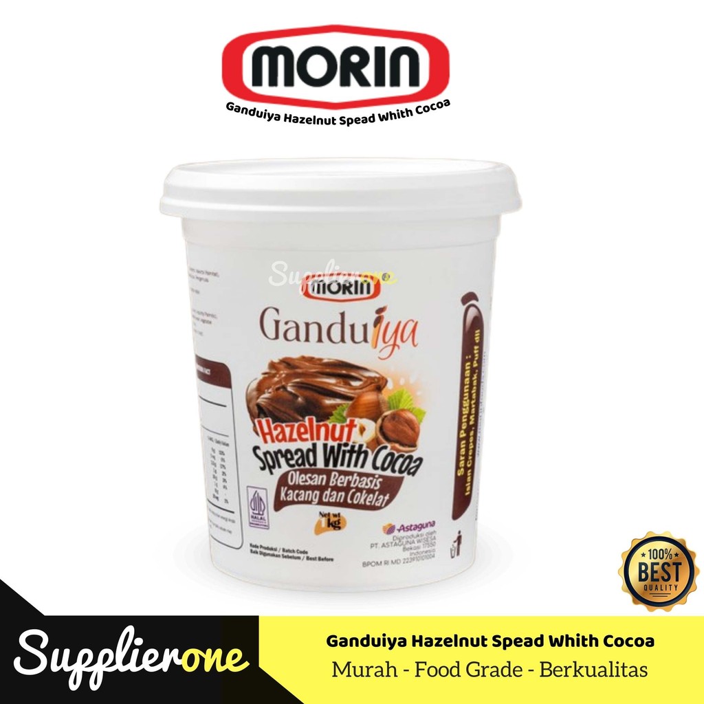 

Morin Ganduiya Selai Coklat Hazelnut 1 Kg / Saus Cokelat Hazelnut / Morin Saus Cokelat Hazelnut
