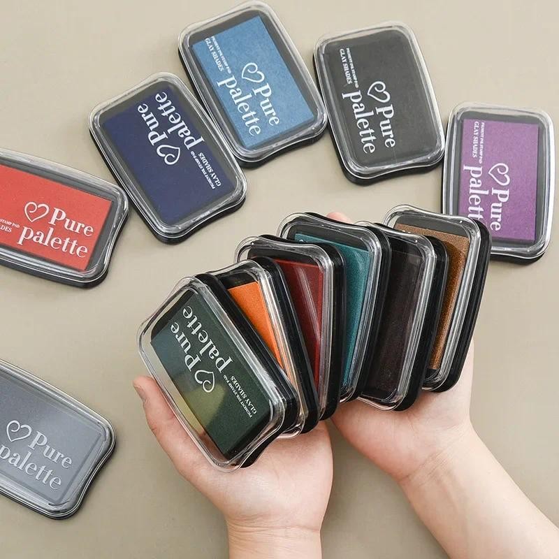 

1pcs Vintage Ink Pad for Stamp Large Size DIY Scrapbooking Crafts Diary Journal Planner Decoration Rubber Wooden Stamps Paper