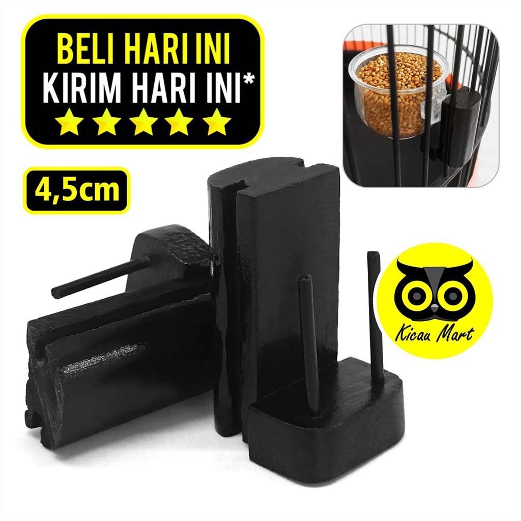 KICAU MART Holder Tempel Premium Cantolan Gantungan Cepuk Pakan Burung Holder Cepuk Branjangan Pende