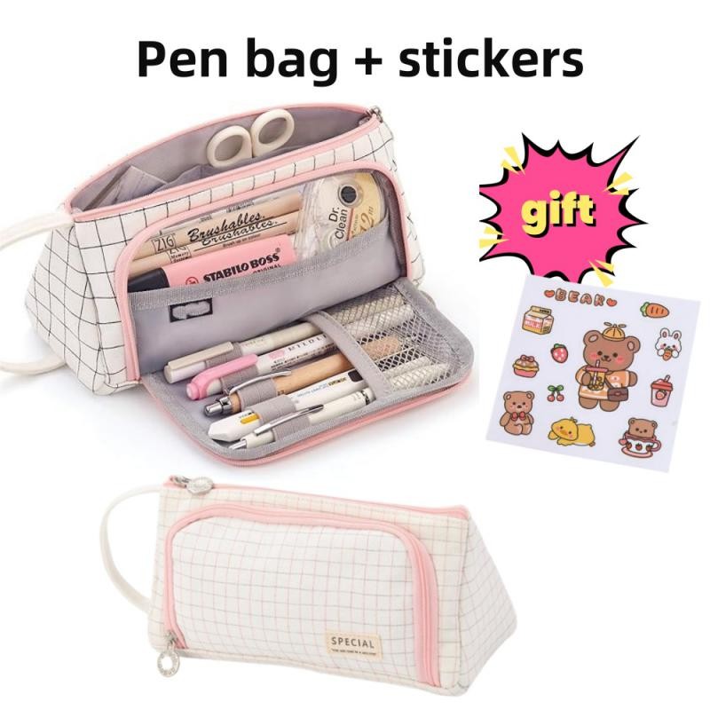 

Large Capacity Pencil Case Cute Student Pencil Cases Big Pen Bag Case Storage Box Boy Girl Kid Office School Stationery Supplies