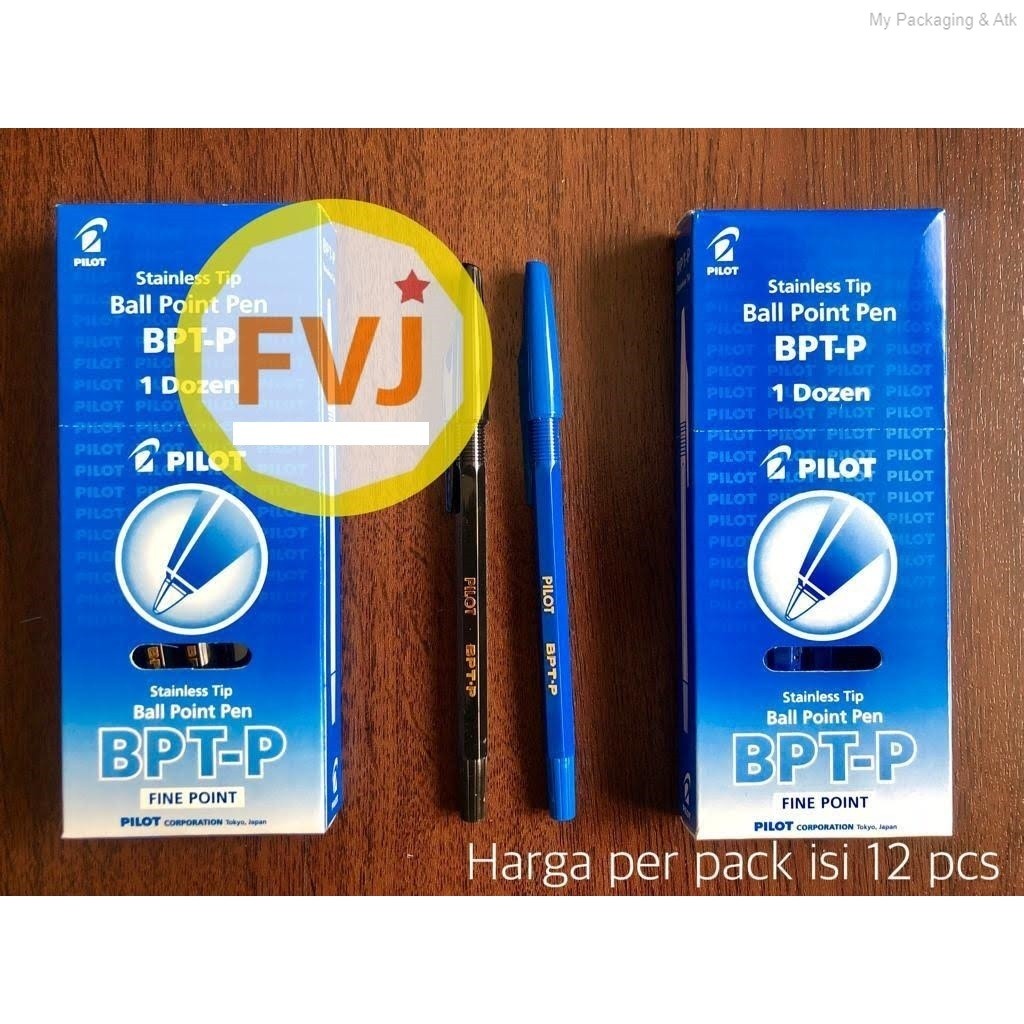 

1 lusin / 12 buah - Ballpoint pulpen bolpen pilot bptp / bpt-p Origonal asli