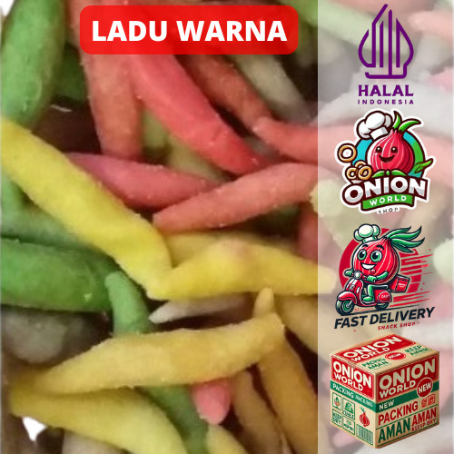 

COD 100gr Kue Telur Gabus Warna Warni Telur Gabus Manis Warna Kiloan