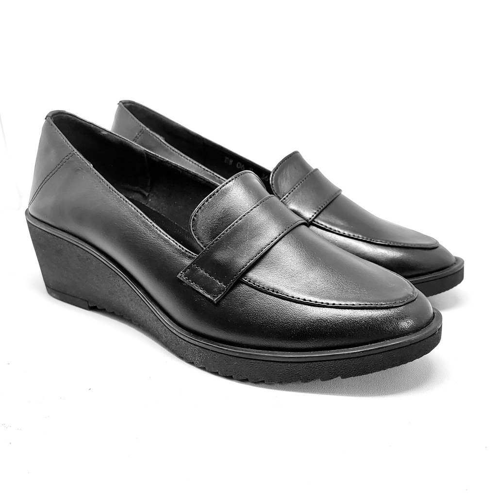 Pollux Monday WPOBW  06 - Sepatu Wedges | Sepatu Wanita Kerja | Pantofel Wanita Bahan Kulit