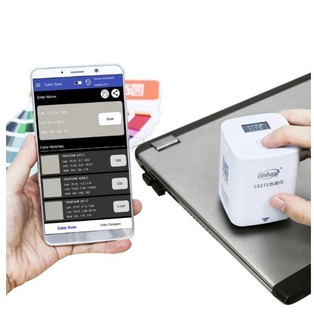 LS171 APP Portable Colorimeter Color analyzer Digital Precise LAB Colo