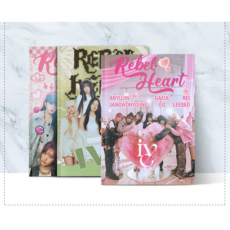 PHOTOBOOK MAJALAH ALBUM FOTO KPOP STAR ALBUM PHOTO ARTIS GRUP KOREA IVE REBEL HEART