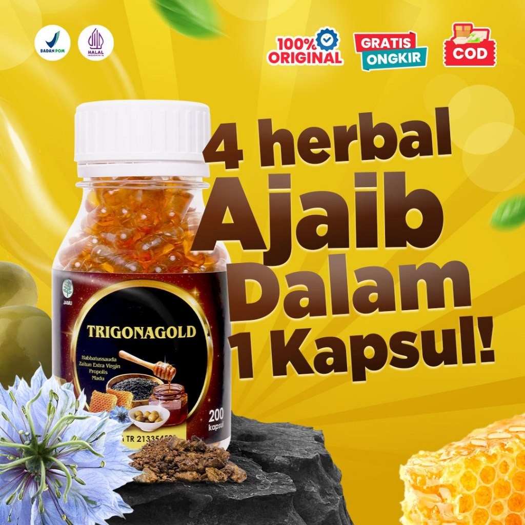 

Habbatussauda Oil Trigona Gold Extra Propolis Isi 100 dan 200 Kapsul