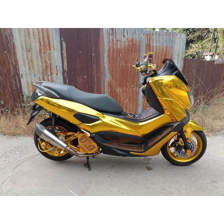 SKOTLET MOTOR STIKER SKOTLET MOTOR SKOTLET CHROME METALIC SKOTLET KUNING EMAS SKOTLET INFINITY