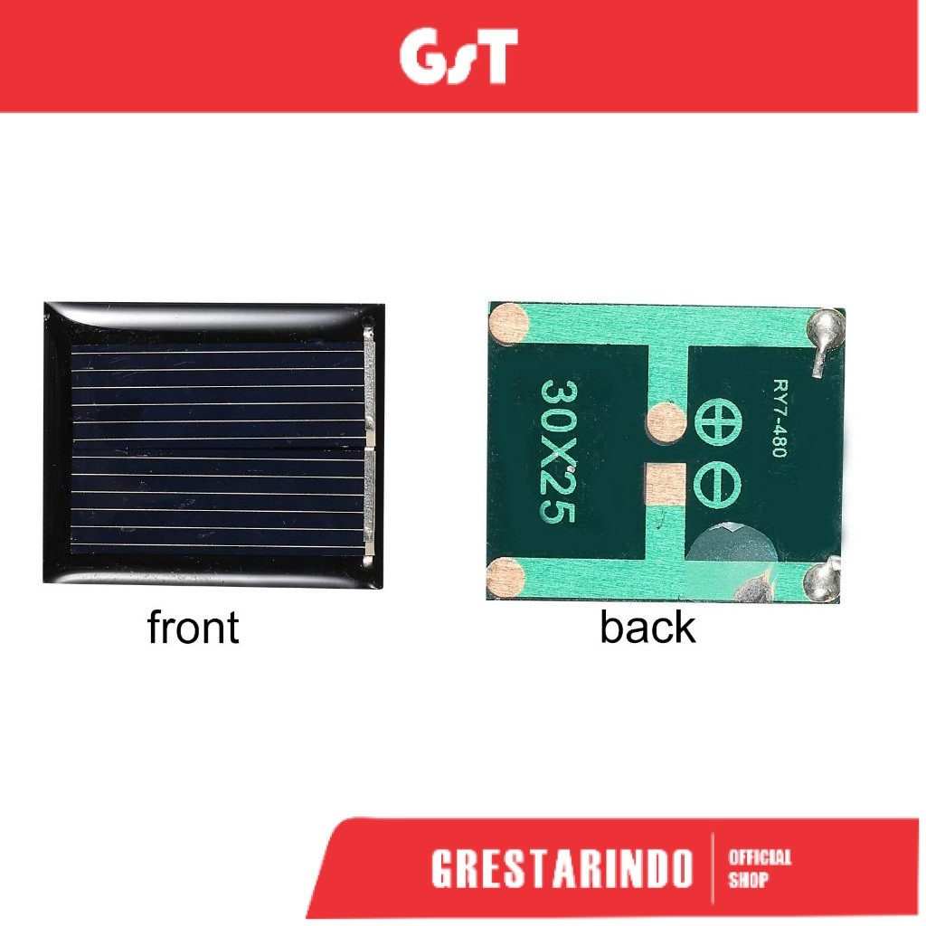 SOLARCELL PANEL SURYA TENAGA MATAHARI SOLAR CELL 30*25 MINI 1V