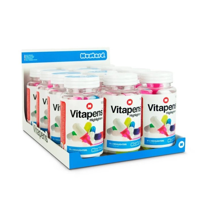 

best -Mustard Vitapens - Fun Pill Shaped Highlighters