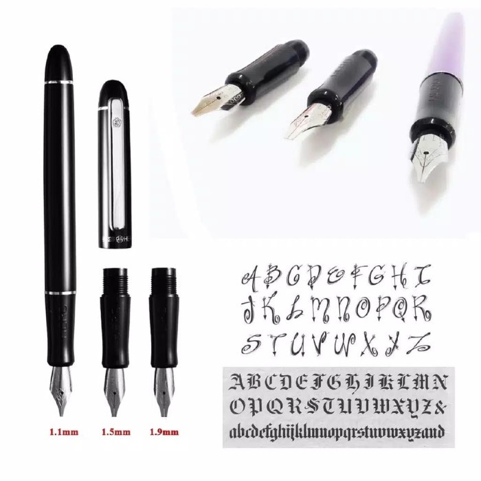 

best -DISKON Hero calligraphy Pen / Fountainpen Hero / lettering pen - Hitam